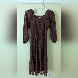 Baltic born lace midi dress